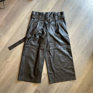 MNG Mango vegan leather culottes pants (Sz 6)
